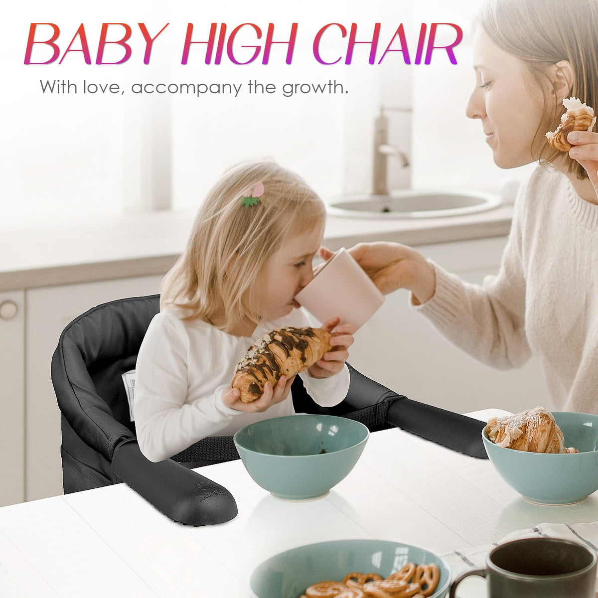 Portable Foldable High Chair with Storage Bag I157