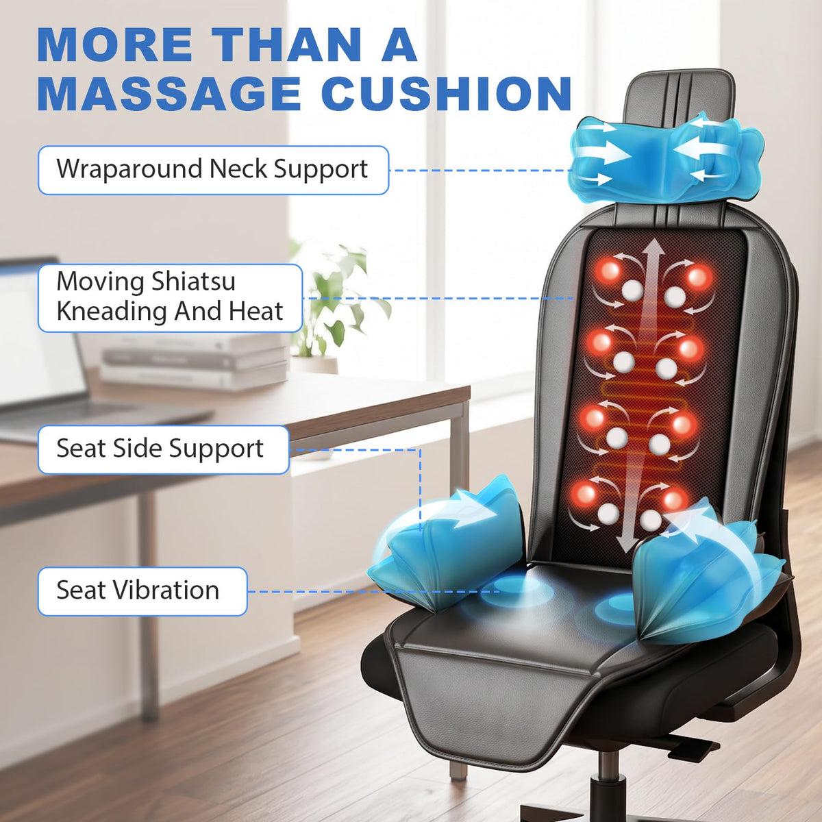 Shiatsu Massage Cushion with Heat E10297