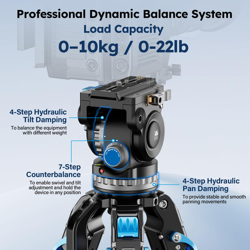 Carbon Fiber Video Tripod with Fluid Head X201297