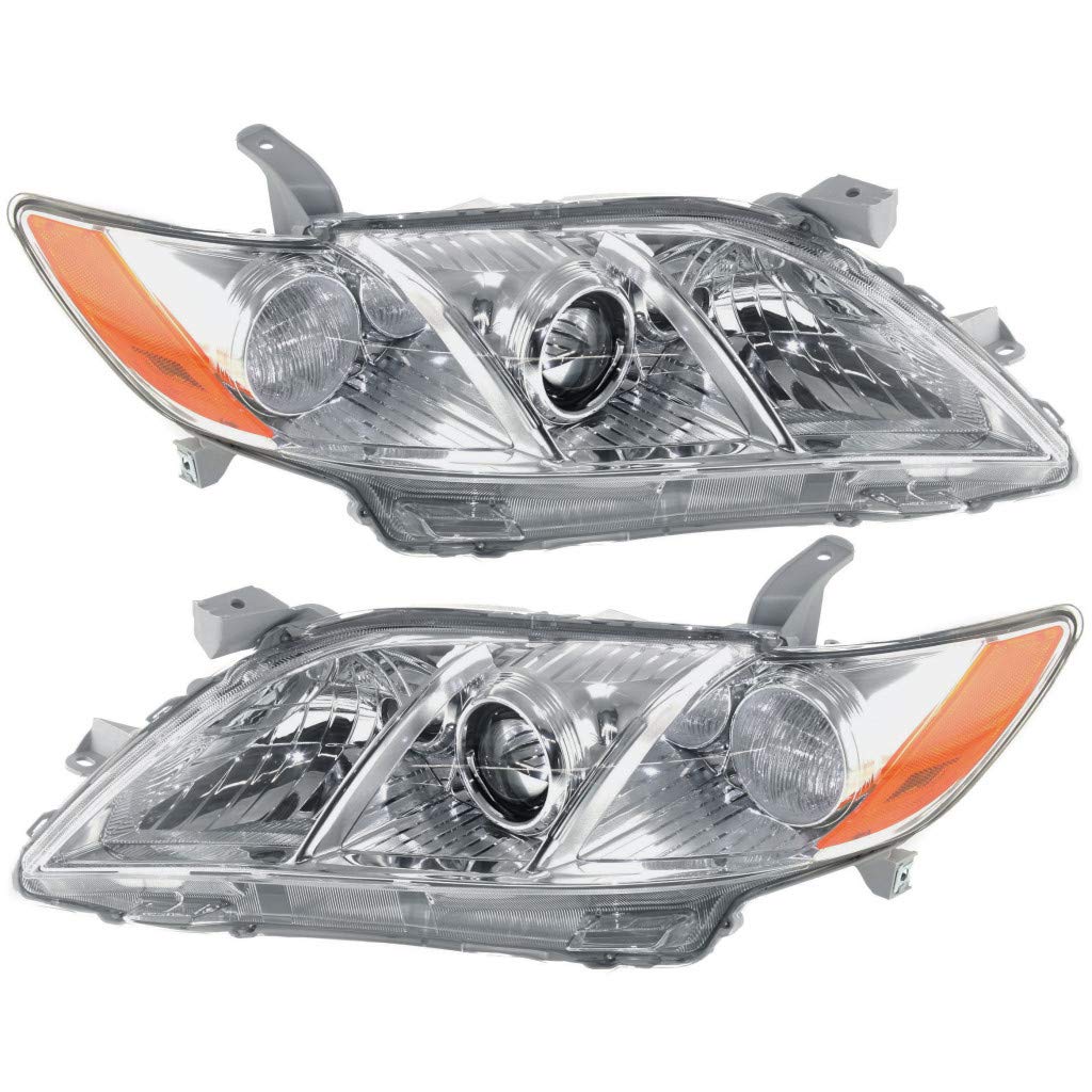 Toyota Camry Headlight 2007 2008 2009 Pair Driver and Passenger Side H50655