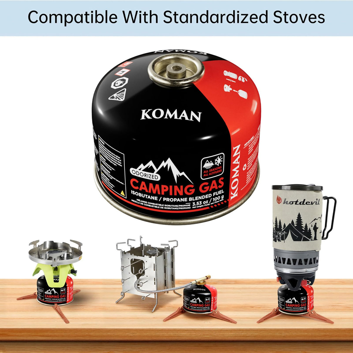 Isobutane Propane Fuel Canister 4 oz 6 Pack Z455383