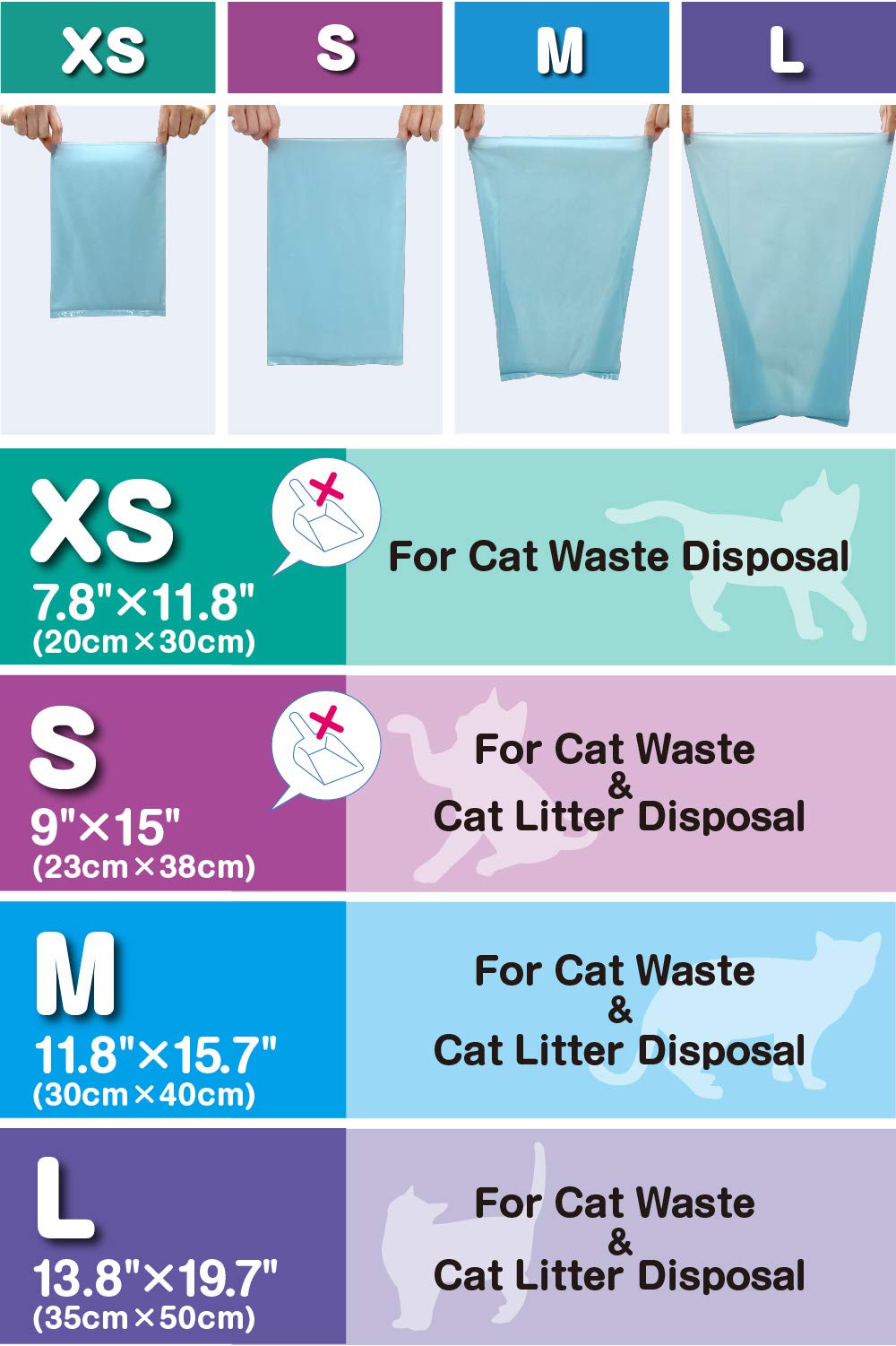 Unscented Cat Waste Disposal Bags 90 Count R906832