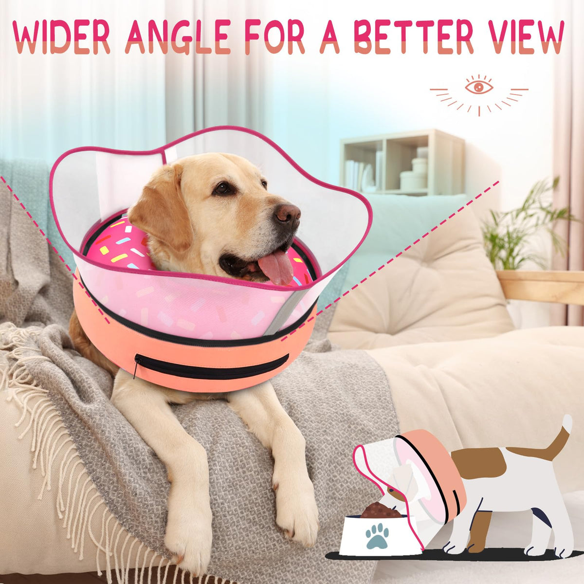Inflatable Dog Cone Collar for Dogs Q7898