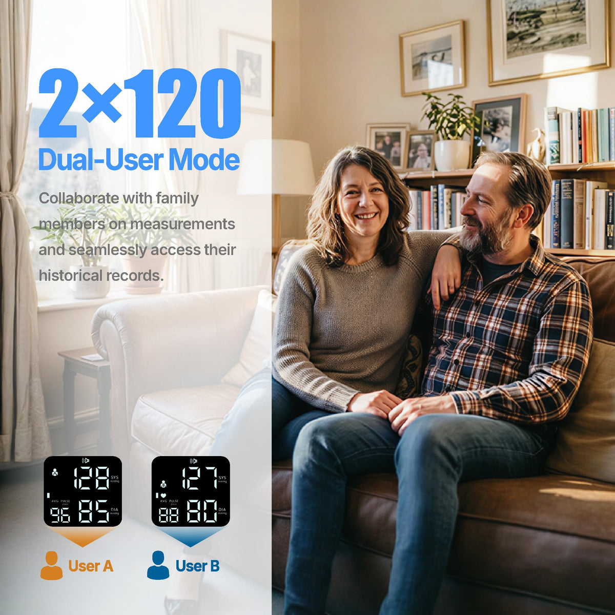 Wrist Blood Pressure Monitor with Voice Broadcast, 240 Memory for 2 Users W24080