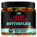 Hemp Gummies 10 Fruity Flavors 100 Count I553
