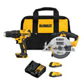 20V MAX Cordless Drill Driver and Circular Saw Combo Kit with 2 Ah Batteries and Charger Q879192