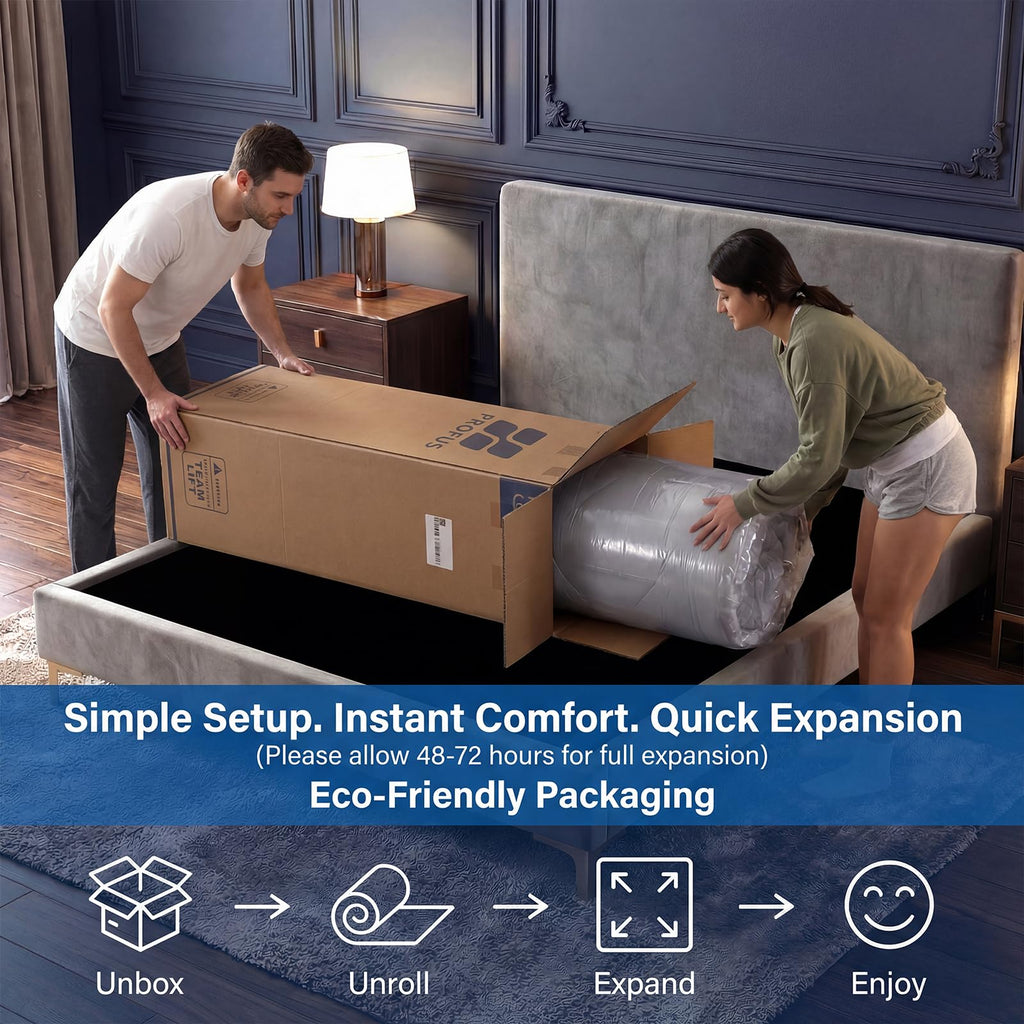 Full Size 12 Inch Memory Foam Hybrid Mattress B9039