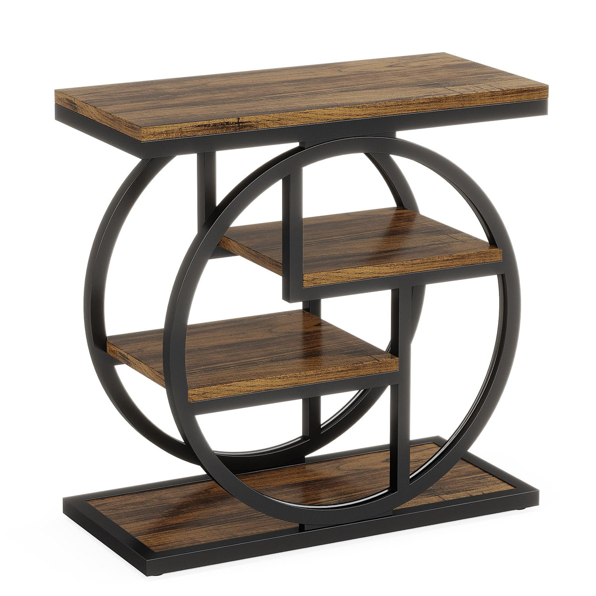 4-Tier Narrow Side Table with Storage Shelves K692343