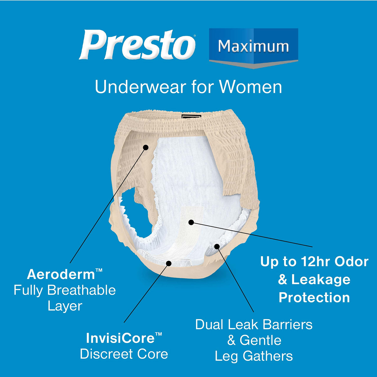X-Large Disposable Incontinence Underwear L3843