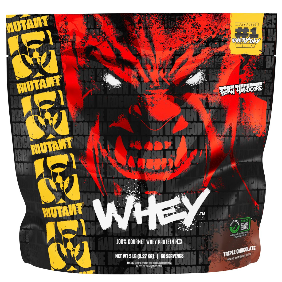 Whey Protein Powder Triple Chocolate 5 lb B67269