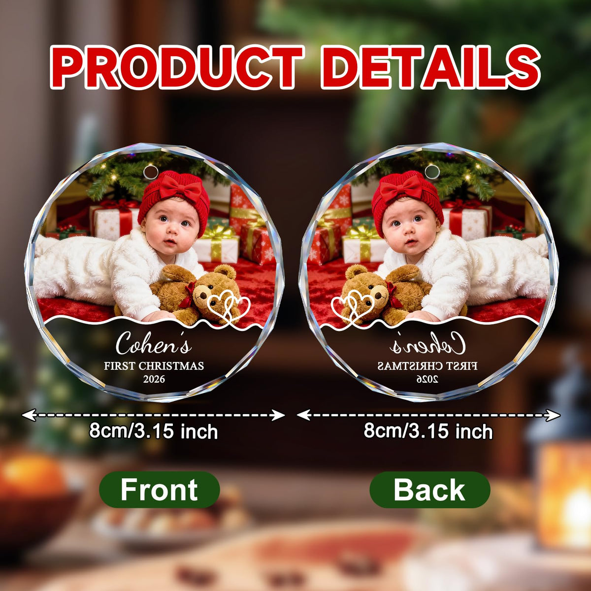 Baby's First Christmas Ornament 2026 O4464