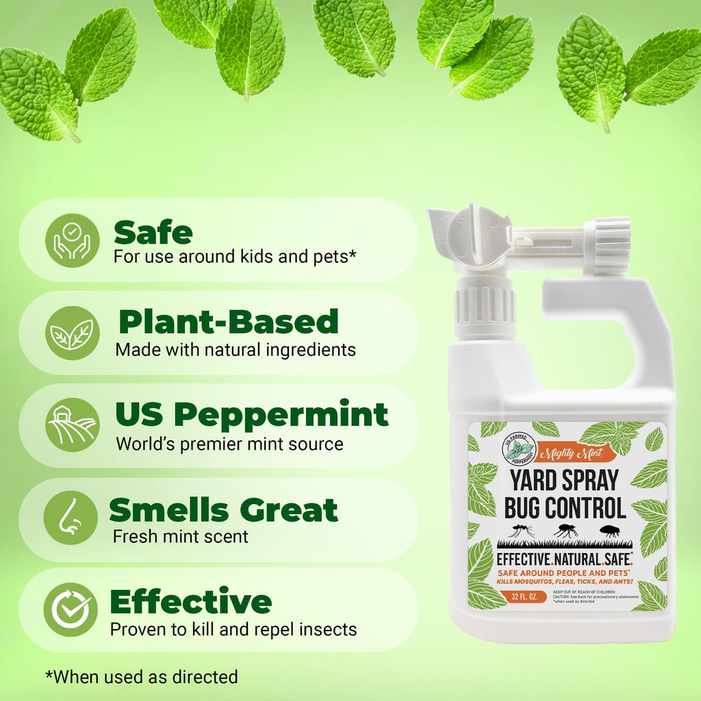 Peppermint Oil Lawn & Yard Bug Control Spray 32 oz Pack of 2 C229
