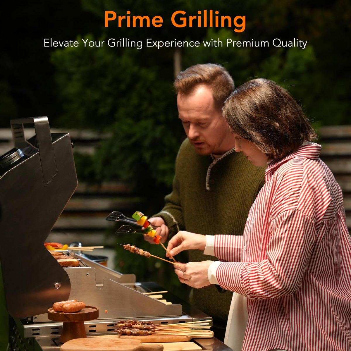 Heavy-duty SUS304 Stainless Steel 6-Burner Propane Gas Grill T952