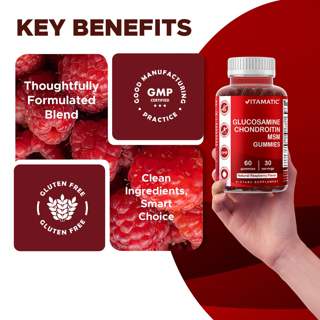 Glucosamine Chondroitin with MSM & Vitamin E 60 Gummies I51034