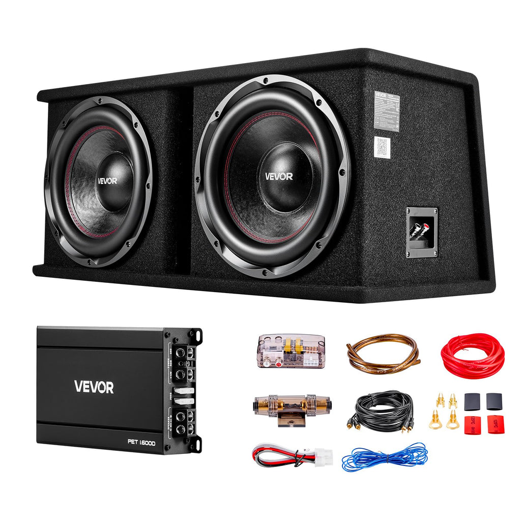 Dual 12" Enclosed Powered Subwoofer with Amplifier A191357
