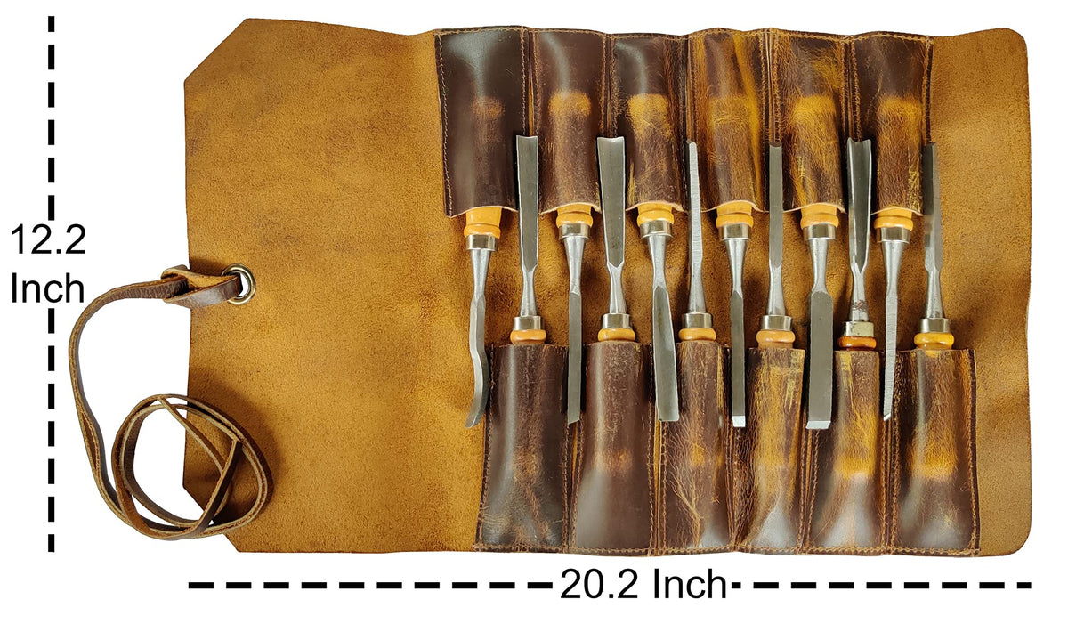 Leather Tool Roll Up Pouch D805476