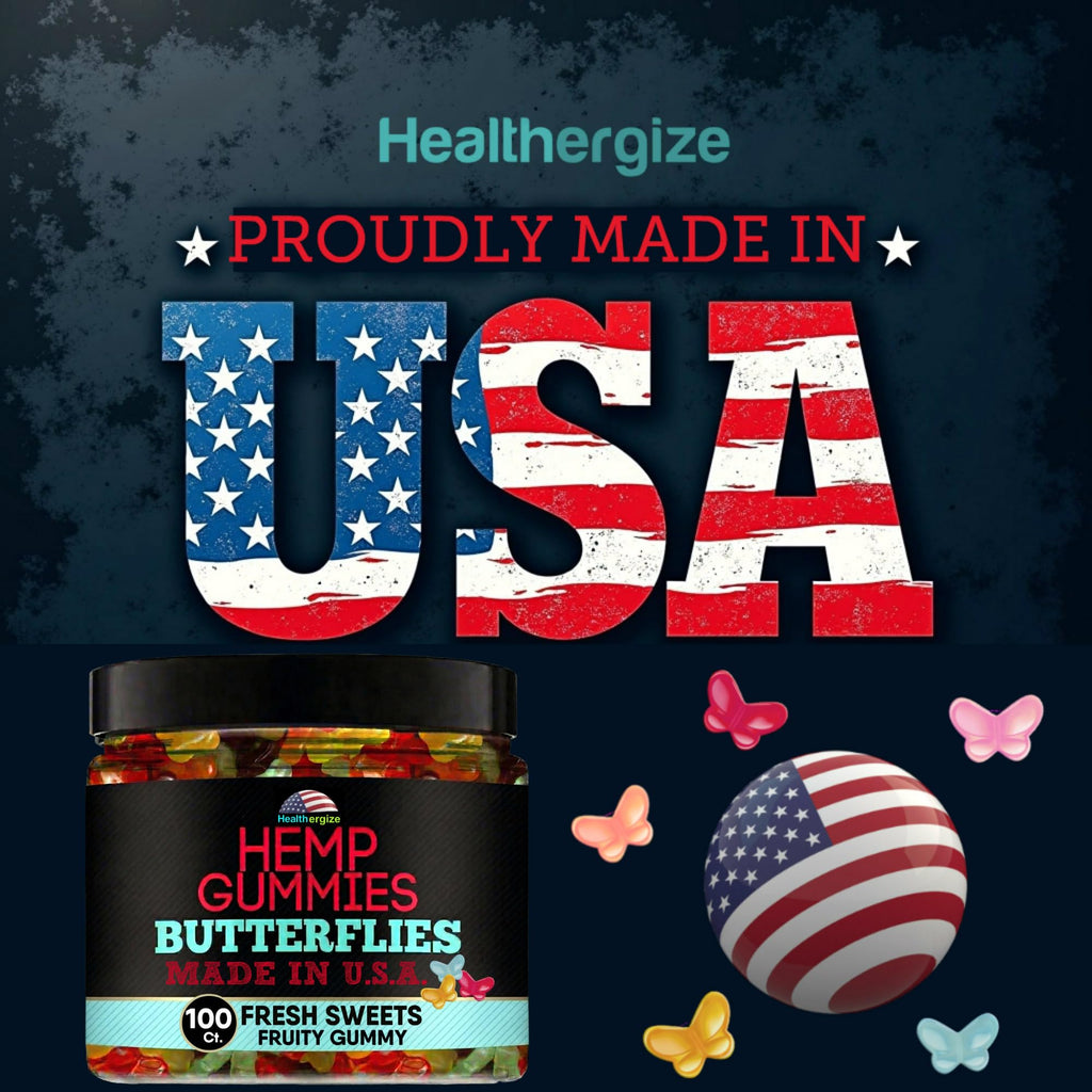 Hemp Gummies 10 Fruity Flavors 100 Count I553