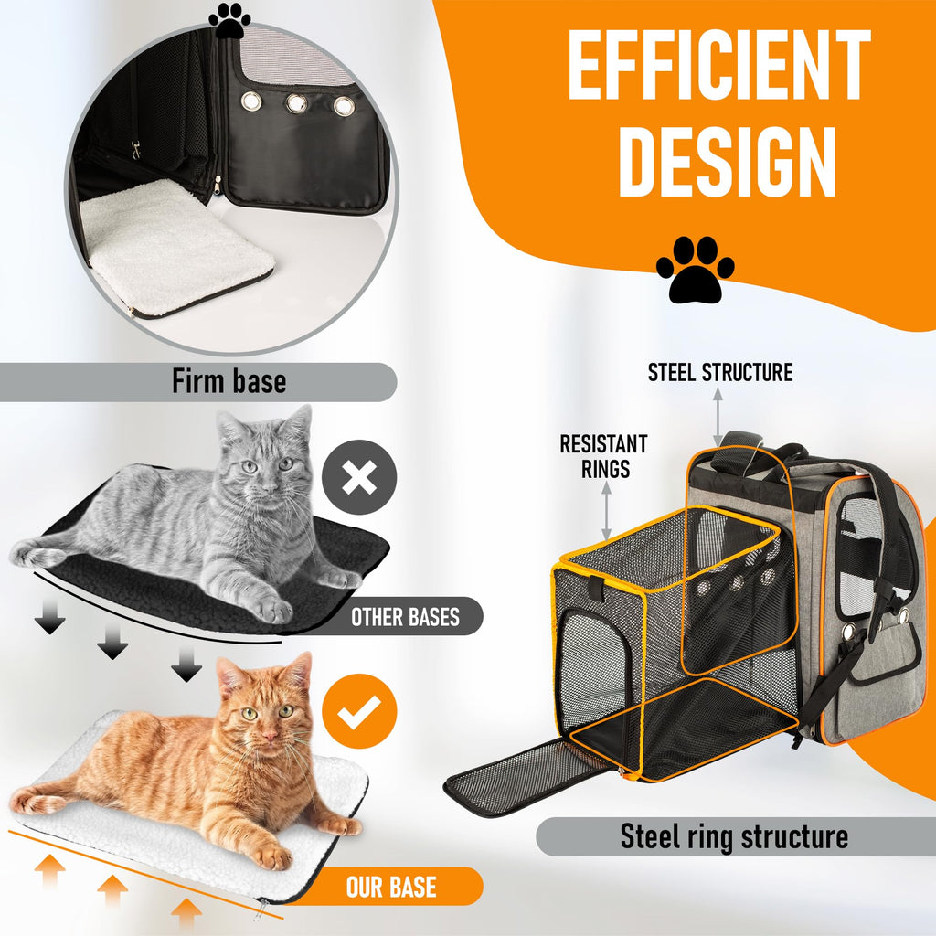 Expandable Breathable Mesh Cat Backpack Carrier B62251