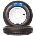 2-Pack Trailer Tire Rim Assembly 4.80-8 4 Lug White M364
