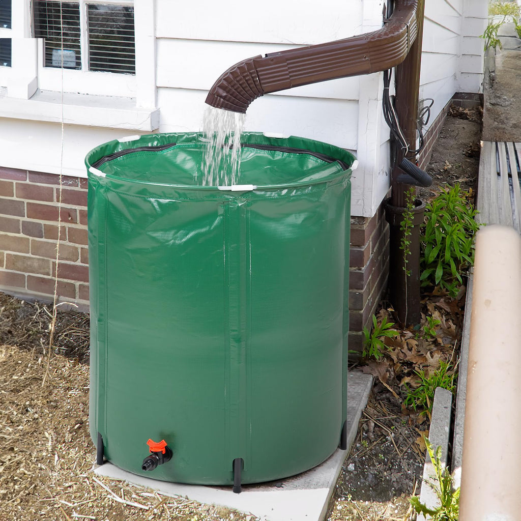 50 Gallon Foldable PVC Rain Barrel with Filter D65167