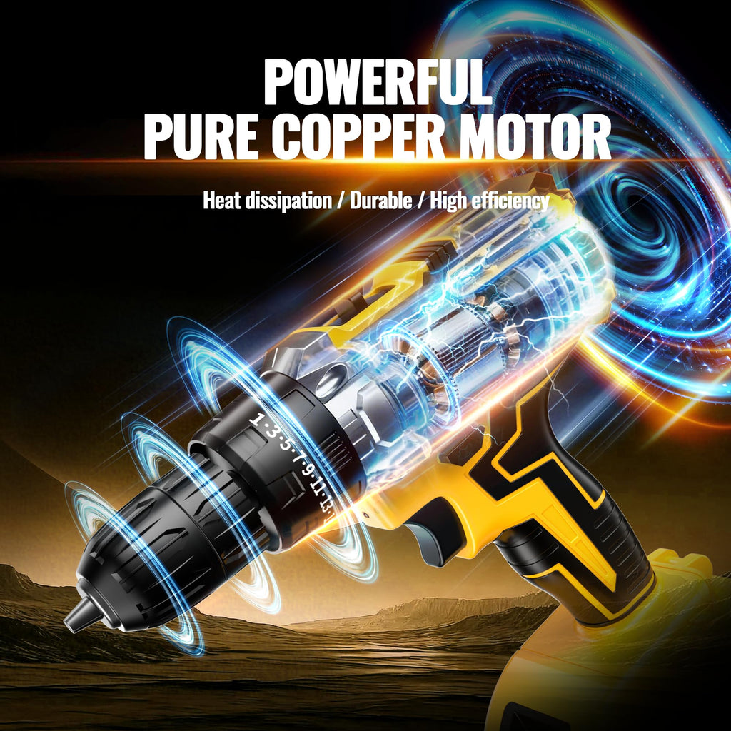 21V Cordless Drill Driver with 2 Batteries Z22631
