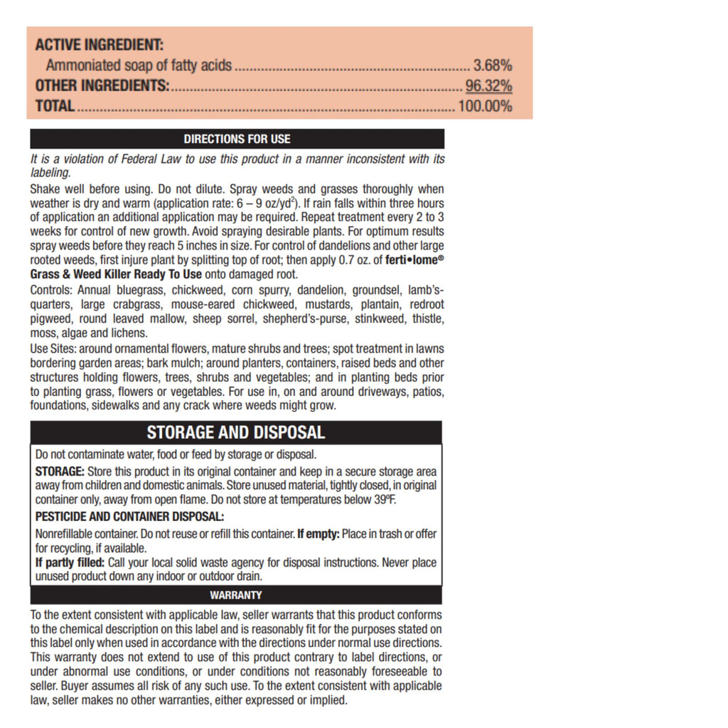Broadleaf Weed Killer RTU, 1 gal S227893