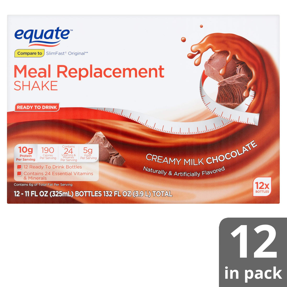 Creamy Milk Chocolate Meal Replacement Shake 11 fl oz 12 Count N88853