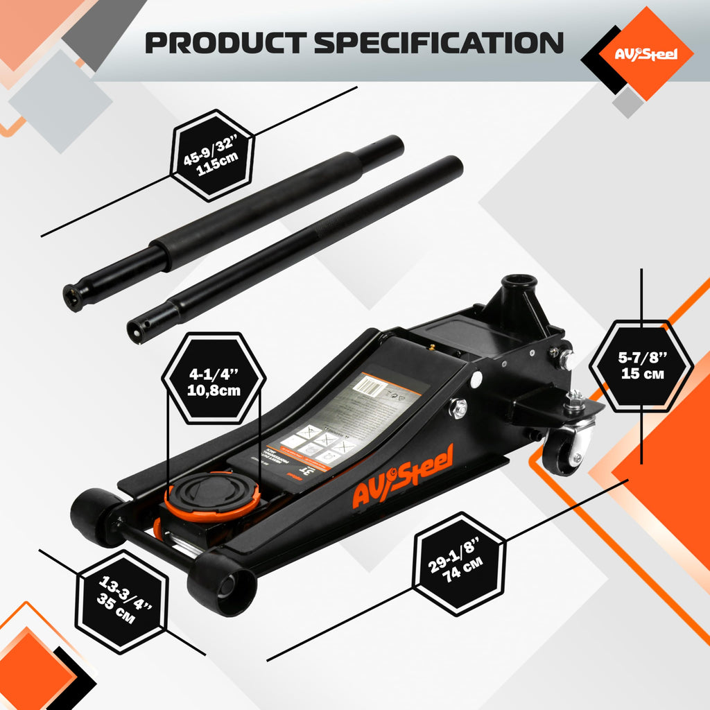 3 Ton Low Profile Hydraulic Floor Jack L787243