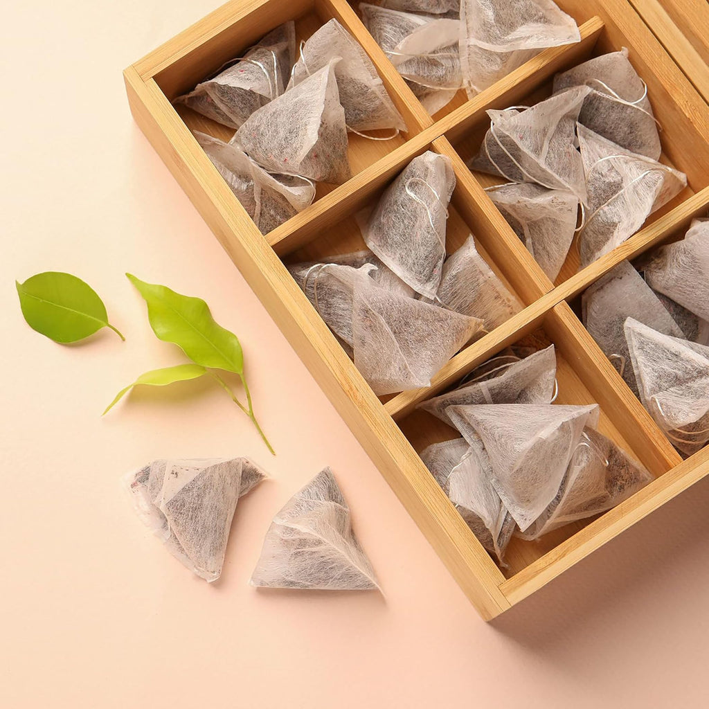 Bamboo Wood Tea Organizer Box 6-Slot G725