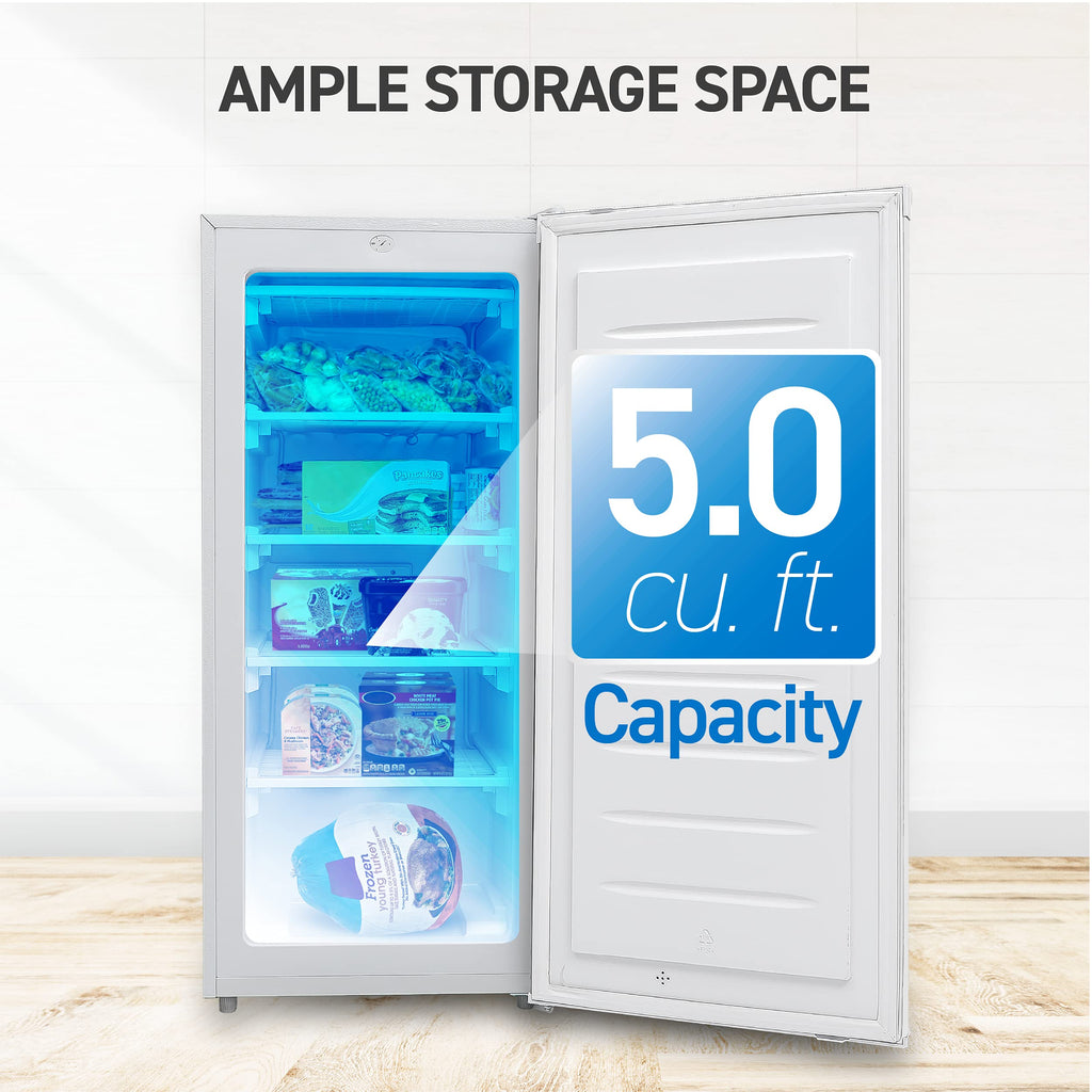 5.0 Cu. Ft. Upright Freezer White M181052