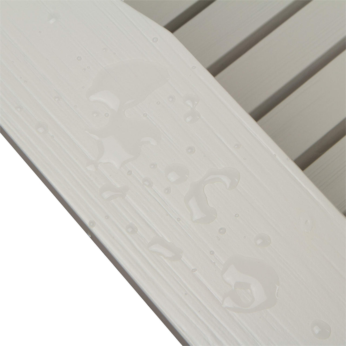 Light Ivory Wooden Outdoor Folding Chair L894881