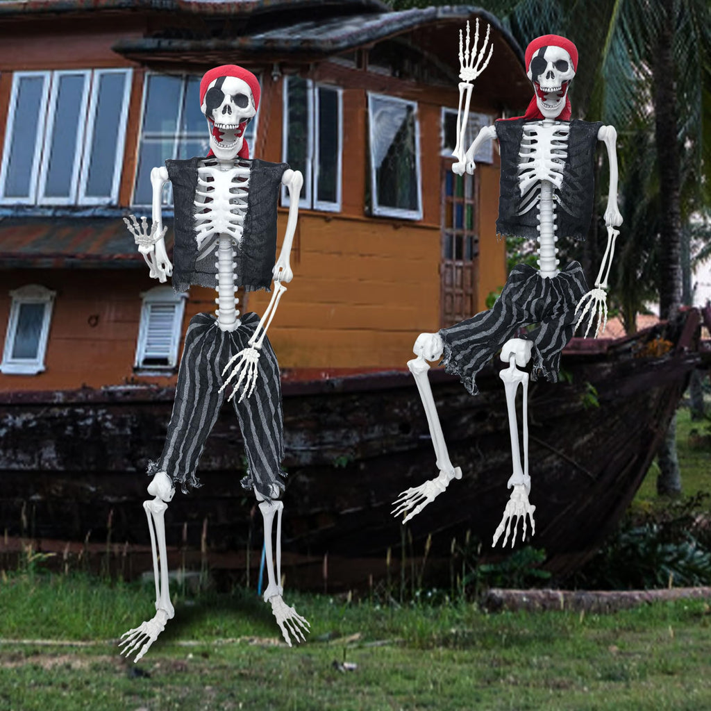 5.4ft Posable Life Size Skeleton with Movable Joints U784