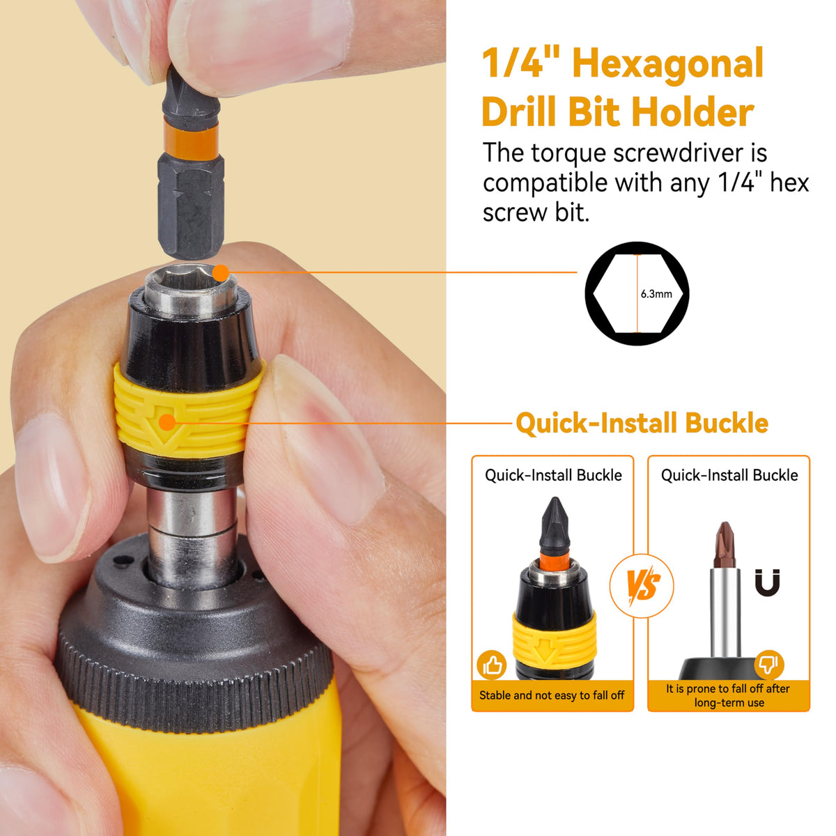 Torque Screwdriver Bit Set, 39-Piece 10-70 in-lb G154