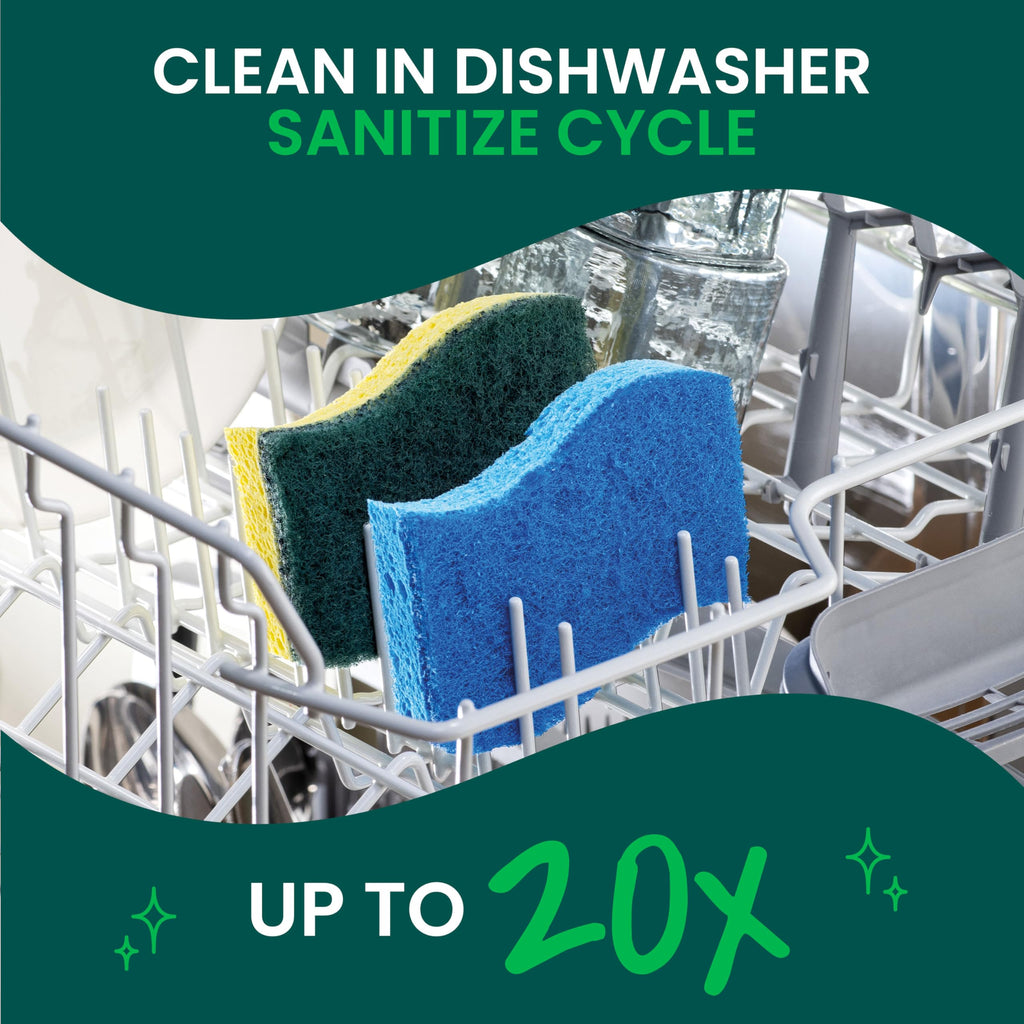 Zero Scratch Scrub Sponge, 9 Pack V7642
