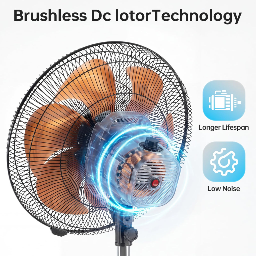 18 Inch Oscillating Metal Stand Fan O748160