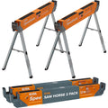 2 Pack Folding Heavy Duty Metal Sawhorse Z325419