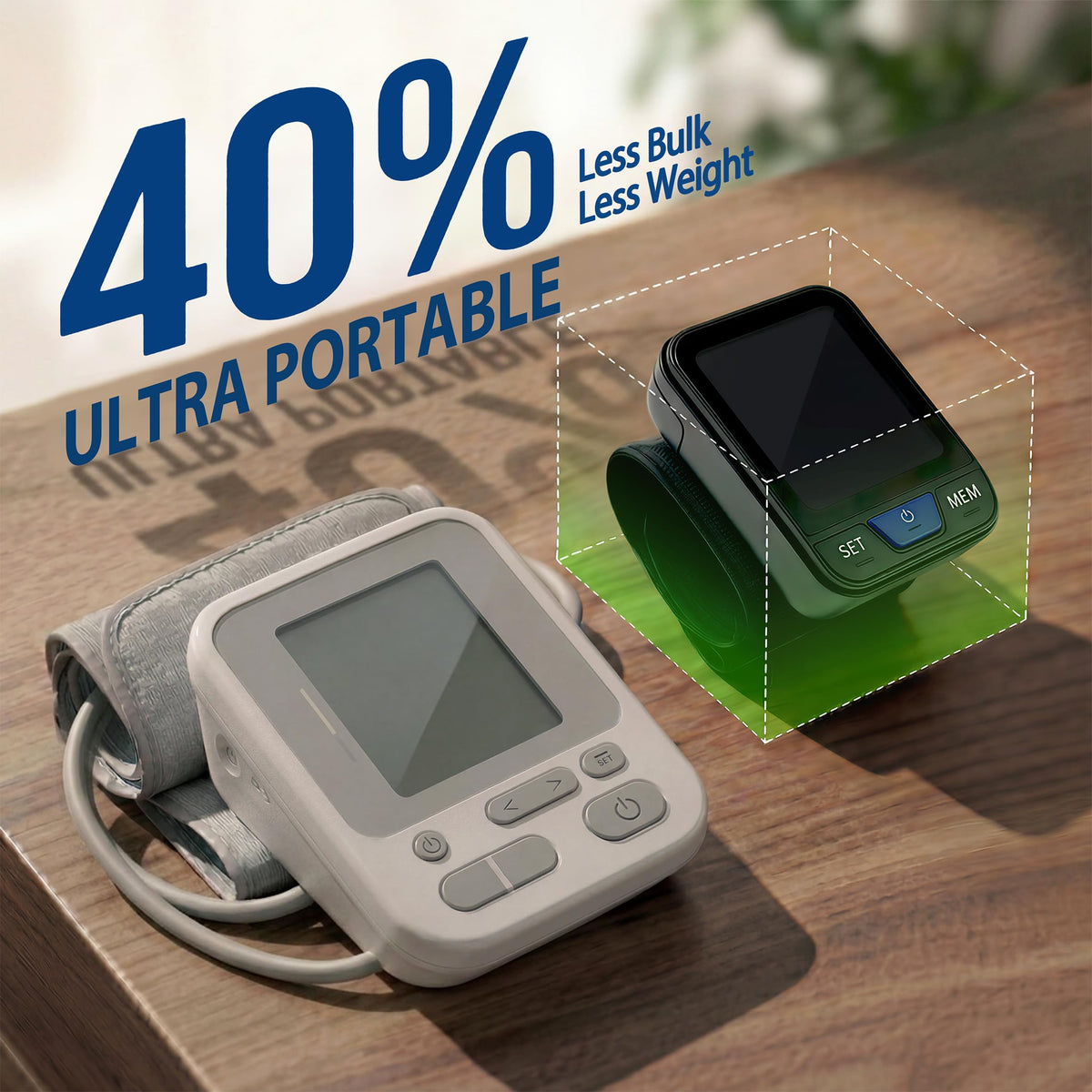 Wrist Blood Pressure Monitor with Voice Broadcast, 240 Memory for 2 Users W24080