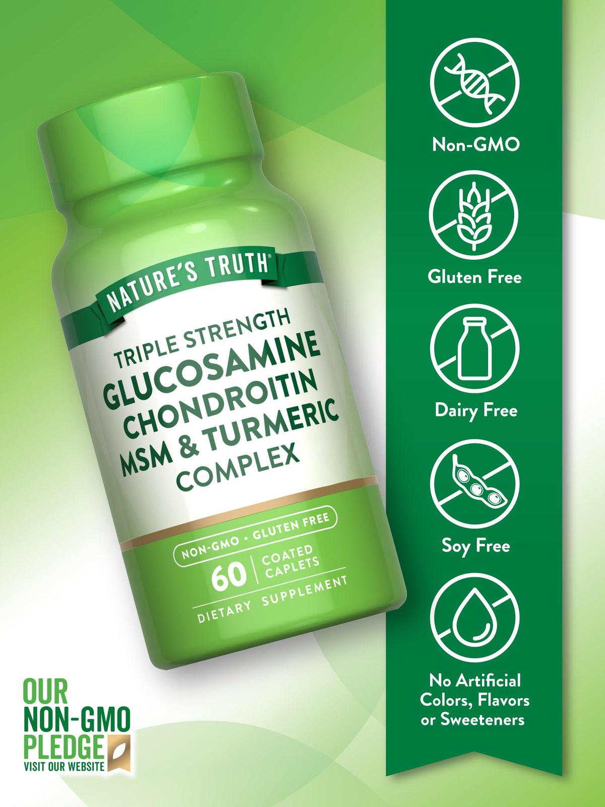 Glucosamine Chondroitin MSM Complex 60 Caplets V50822