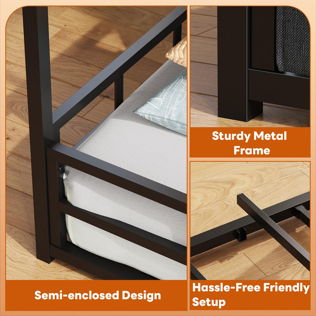 Twin Size Metal Floor Bed Frame O73239
