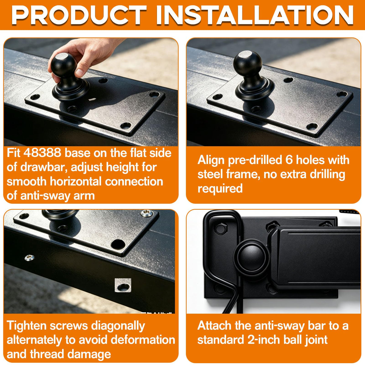 Trailer Sway Control Ball Plate W515