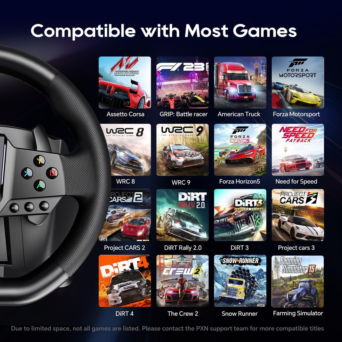 Gaming Steering Wheel D606