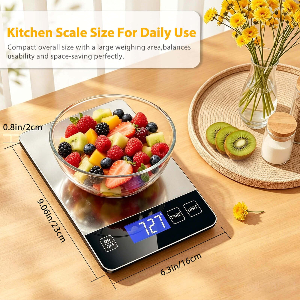 33lb Digital Stainless Steel Food Scale M995