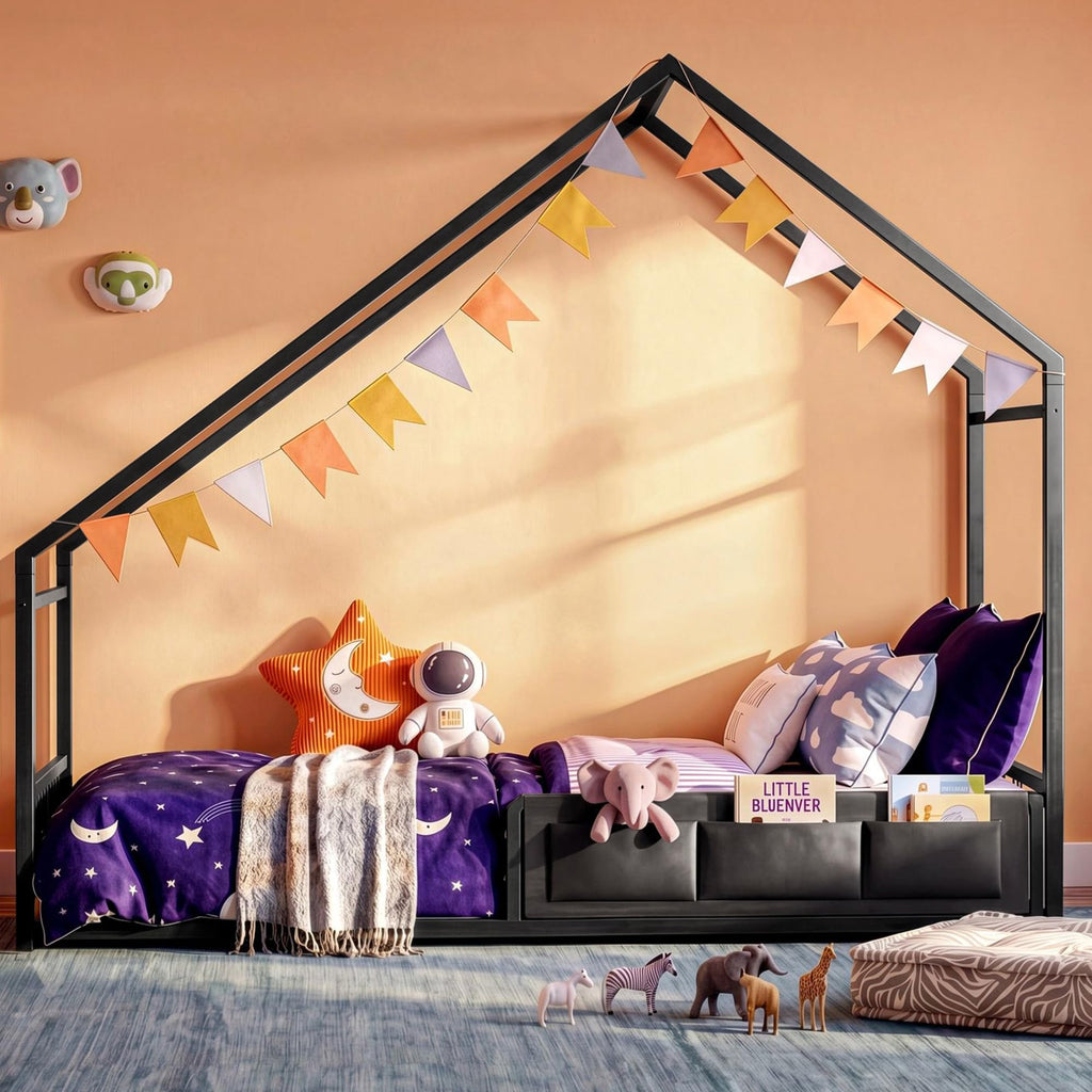 Twin Size Metal Floor Bed Frame O73239