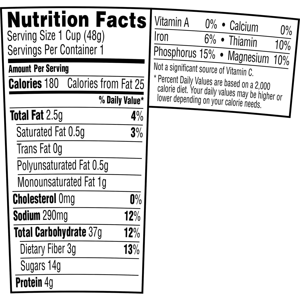 Instant Oatmeal Maple Brown Sugar 1.69 Oz Pack of 5 J3967