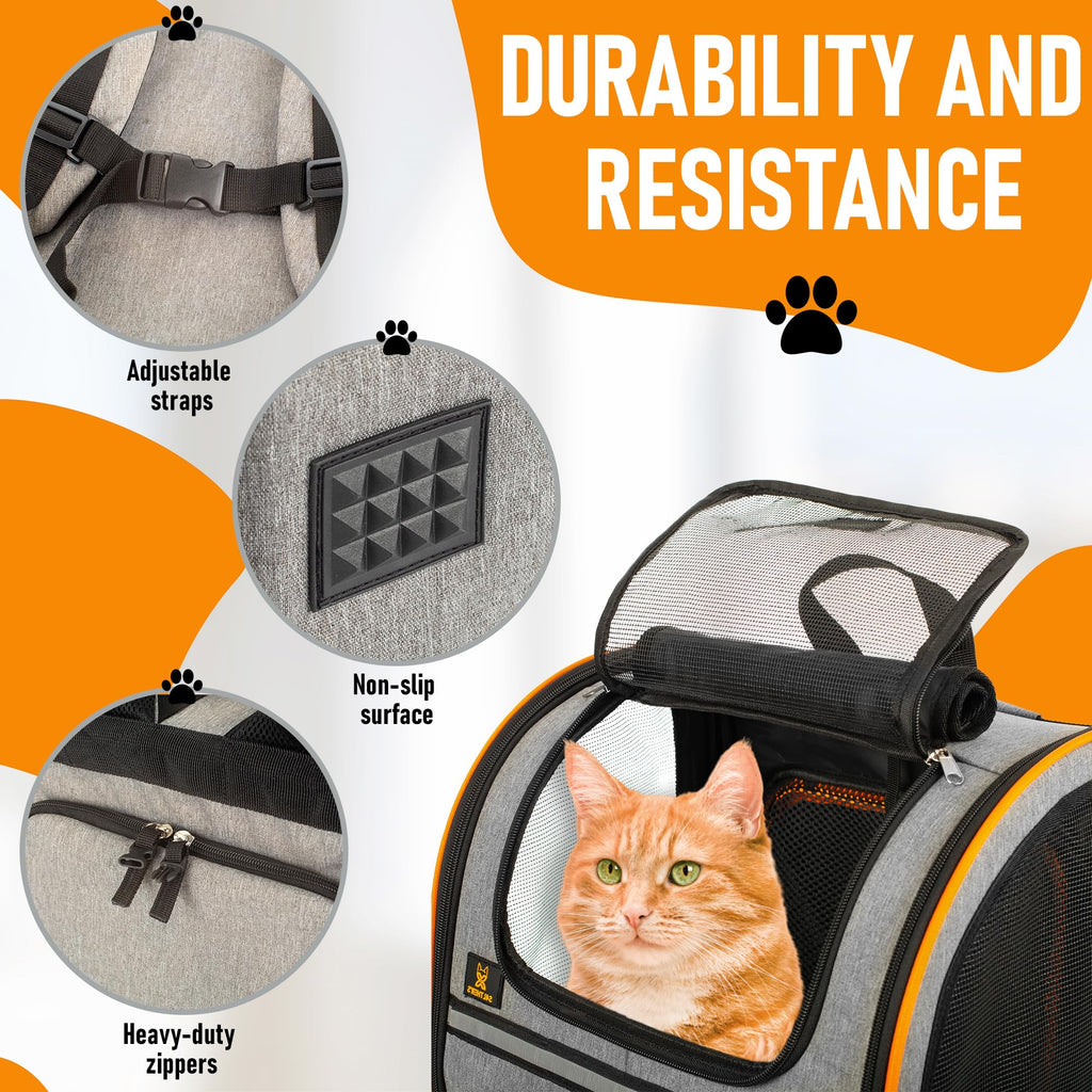 Expandable Breathable Mesh Cat Backpack Carrier B62251
