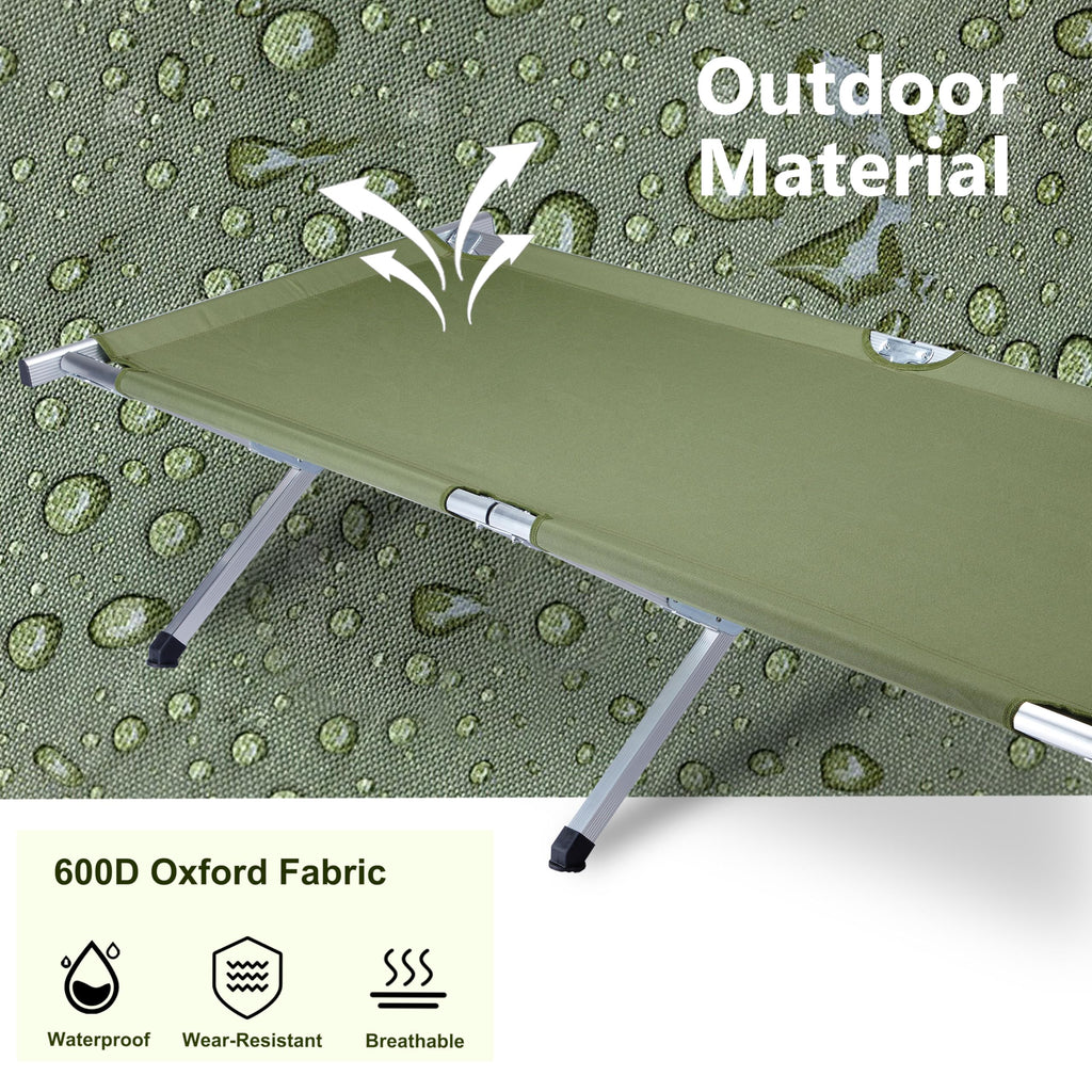 25" Wide Folding Camping Cot with Carry Bag X369