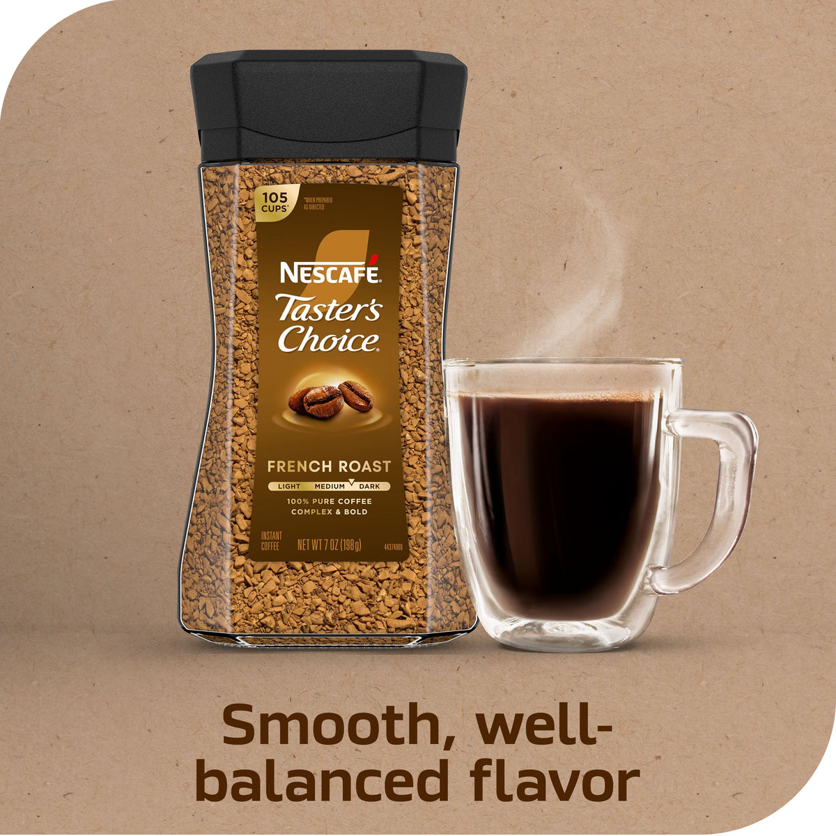 Instant Coffee Dark Roast 7 Oz F3226