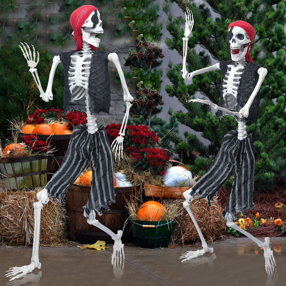 5.4ft Posable Life Size Skeleton with Movable Joints U784