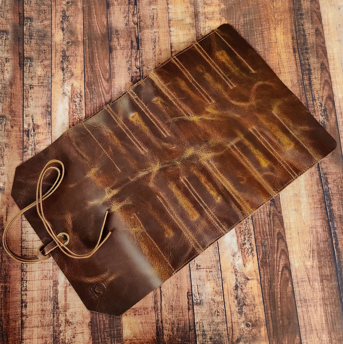 Leather Tool Roll Up Pouch D805476