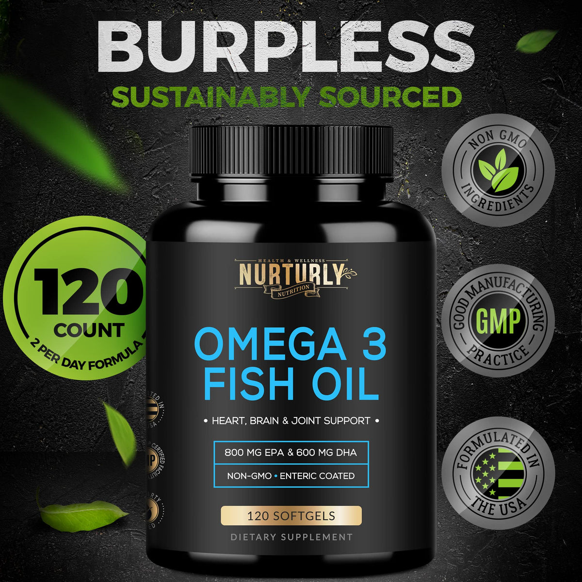 Omega 3 Fish Oil 2000mg 120 Softgels M3519
